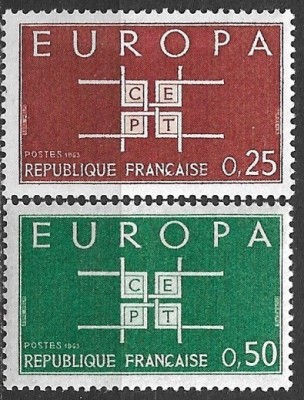 B2726 - Franta 1963 - Europa-cept 2v.,neuzat,perfecta stare foto