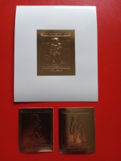 FUJEIRA, SPACE - MNH GOLD PERF./IMPERF. foto