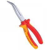 Cumpara ieftin Cleste profesional izolat cu varf lung indoit si suprafata taietoare Knipex 26 26 200, 200 mm