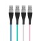 Cablu de date si incarcare iPhone lightning invelis siliconic 1m 2A Delight