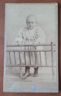 Fotografie tip CDV, Ana Sturdza copil foto