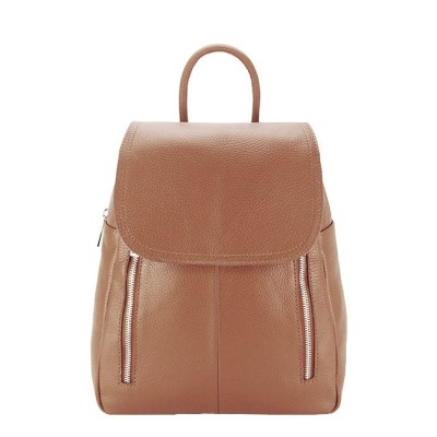 Rucsac din piele naturala Veronica 123 Camel foto