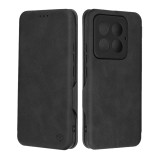 Husa tip carte pentru xiaomi 14 pro, techsuit, inchidere magnetica, negru