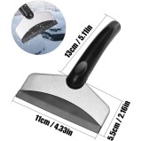 Set 4 raclete Teegxddy, 11 x 18.5 cm, cauciuc, negru, gri