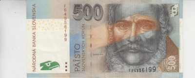 M1 - Bancnota foarte veche - Slovacia - 500 Koroane - 2000 foto