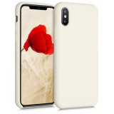 Husa pentru Apple iPhone X / iPhone XS, Silicon, Bej, 46313.204, Carcasa, Kwmobile