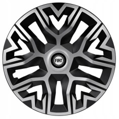 Set 4 Capace Roti 15 inchi (R15) Best Gri-Negru, Compatibile Cu Fiat foto