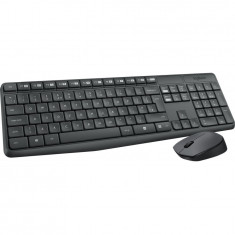 Kit tastatura + mouse 920-008889, wireless, negru, DE