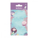 Set 9 etichete scolare Herlitz, Mermaid