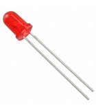 LED 5mm rosu 3-5V cu clipire parte frontala convex OPTOSUPPLY