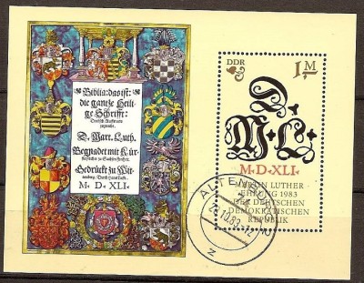 C180 - Germania Democrata 1983 - Bloc cat.nr.71 stampilat(cto) foto