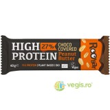 Baton Proteic cu Unt de Arahide Invelit in Ciocolata fara Gluten Ecologic/Bio 40g