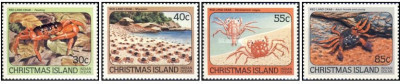 Christmas Island 1984 - Crabi, fauna, serie neuzata foto