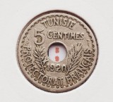 1489 Tunisia 5 centimes 1920 Muhammad V 1339 km 242, Africa