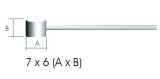Cablu Frana Teflon 2m/1.5mm cap 6x7mmPB Cod:MXBSP0758