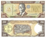 LIBERIA 20 dollars 2009 UNC!!!