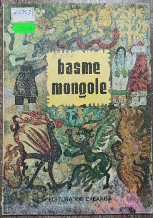 Basme mongole// 1977, coperta Angi Petrescu Tiparescu