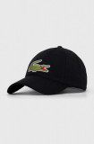 Cumpara ieftin Lacoste șapcă de baseball din bumbac culoarea negru, cu imprimeu RK9871-HBP