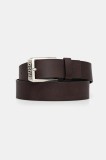 HUGO curea de piele barbati, culoarea maro
