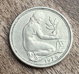 C50 - Moneda foarte veche - Germania - 50 pfennig - 1976 litera D