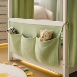 Organizator de pat pentru bebeluși Alavya Home din bumbac muselin organic Khaki