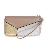 Portofel compartimentat cu design geometric