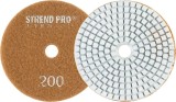 Disc diamantat de lustruire Strend Pro Premium P200, 100 mm, cu prindere velcro (arici), pentru lustruire umeda