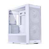 Carcasa lian li lancool 206 mid tower rgb alb tempered glass sloturi expansiune 7 drive