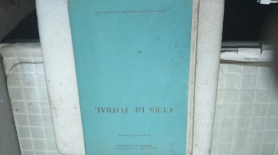 CURS DE FOTBAL- ROSCULEȚ NICOLAE-1963 X3. foto
