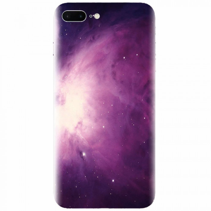 Husa silicon pentru Apple Iphone 7 Plus, Purple Supernova Nebula Explosion