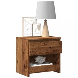 VidaXL Noptiere 2 buc. Lemn vechi 40x30x39 cm Lemn prelucrat