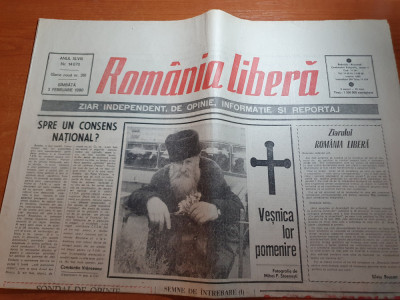 ziarul romania libera 3 februarie 1990-sentinta lui manea manescu si bodu emil foto