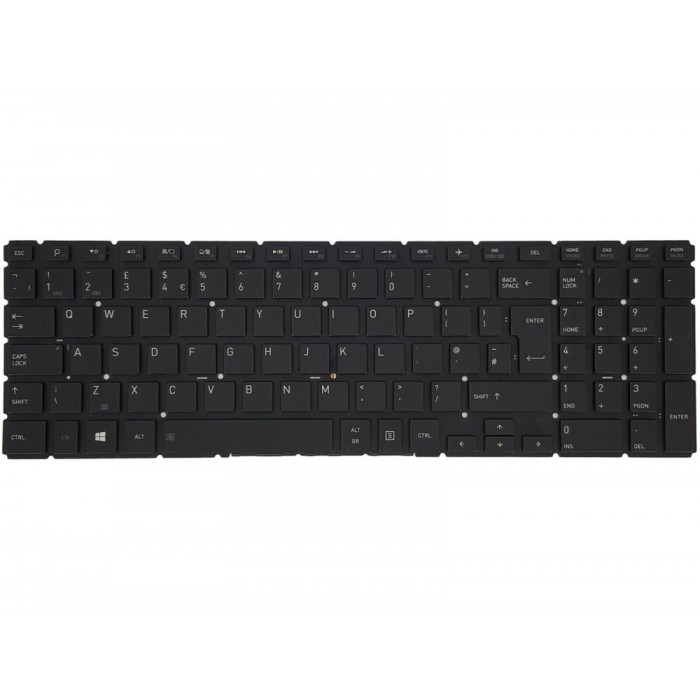 Tastatura Laptop, Toshiba, Satellite L50-B, L50T-B, neagra, iluminata, layout UK