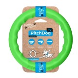 PitchDog, Jucarie Inel pentru caini,verde , 17cm, Pitch Dog