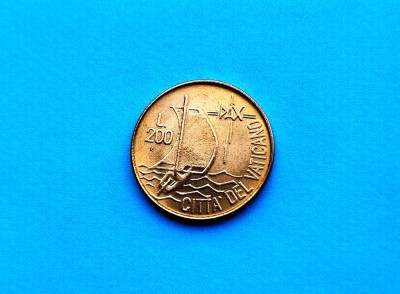 200 Lire 1984 Vatican-AUNC-RAR!! foto