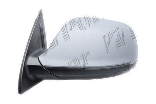Oglinda exterioara Audi Q7 (4l), 2009.09-2014, partea Stanga, culoare sticla crom, sticla asferica, carcasa grunduita, cu incalzire, ajustare electri