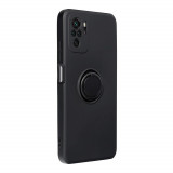 Husa Compatibila cu Xiaomi Redmi Note 11/Redmi Note 11S - Forcell Silicone Ring Negru, Silicon, Carcasa