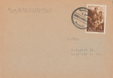 1945 Romania - Carton filatelic cu stampila valorica Odorhei de 1 Pengo