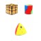 Set 3 MoYu Cuburi Rubik- Wind Mirror Auriu, Barrel Redi, Mastermorphix