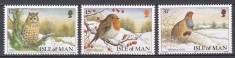 Isle of Man 1988 - Păsări - Timbre de Crăciun, MNH