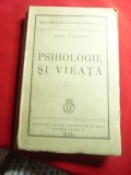 Mihai D.Ralea - Psihologie si Vieata -Ed.Fundatia 1938 ,cu o dedicatie=scrisoare