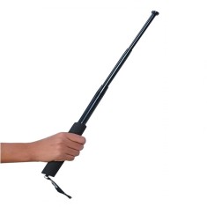 Baston telescopic, IdeallStore&reg;, 65 cm, maner burete, negru