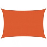 Cumpara ieftin Panza parasolar, portocaliu, 3,5x4,5 m, HDPE, 160 g/m&sup2;
