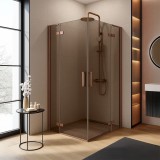 Cabina dus REA Hugo Double 90x90 Copper Brush
