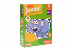 Puzzle Animalute din jungla, cu 2 si 3 piese - 88062 foto