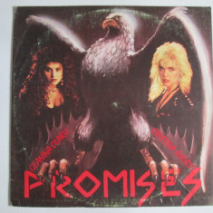 Rar! Disc vinil LP 12'' Promises:Geanina Olaru/Cristina Andrei,stare excelentă