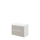 Bază Lavoar Portofino 80 cm Gri, 2 Sertare - Savini Due