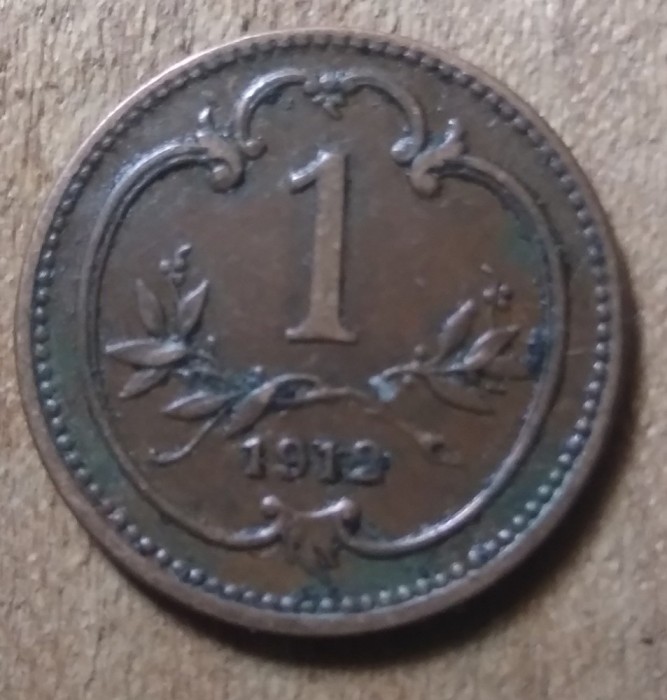 AUT AustroUngaria 1 heller 1912