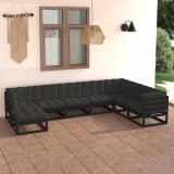 vidaXL Set mobilier de grădină din 8 piese, lemn masiv de pin 3076768