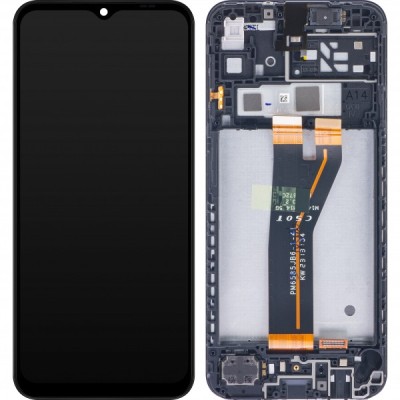 Display cu Touchscreen Samsung Galaxy A14 A145, cu Rama, Versiune Non-Europa, Negru, Service Pack GH82-31185A foto